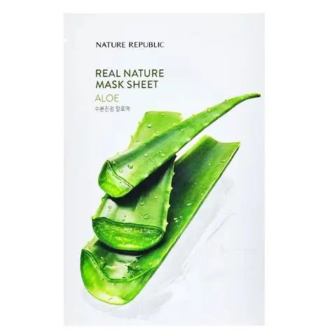 NATUREREPUBLIC قناع أوراق الصبار الطبيعي الحقيقي