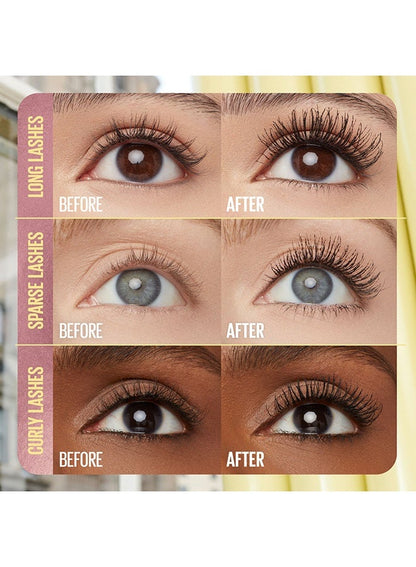 Maybelline New York Colossal Bubble Longwear Mascara, Buildable Inflated Volume, Blackest Black
