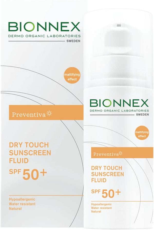 Bionnex Preventiva Sun واقي شمسي جاف الملمس SPF 50+ بحجم 50 مل