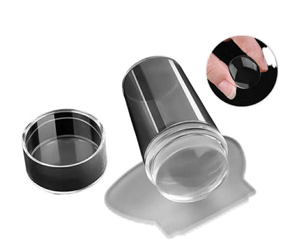 Silicone Transparent Nail Art Stamping Kit