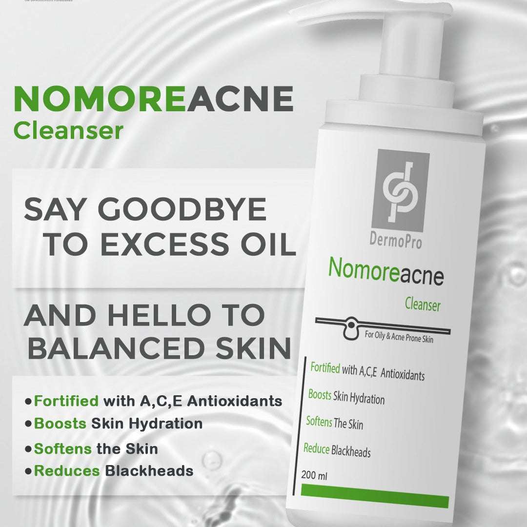 Dermopro Nomoreacne Cleanser 200 ml for Acne-prone Skin | غسول ديرمابرو للبشرة الدهنية وحب الشباب 200 مل