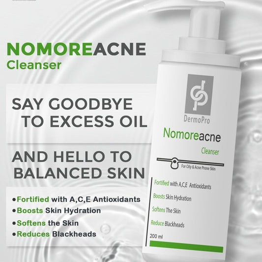 Dermopro Nomoreacne Cleanser 200 ml for Acne-prone Skin | غسول ديرمابرو للبشرة الدهنية وحب الشباب 200 مل