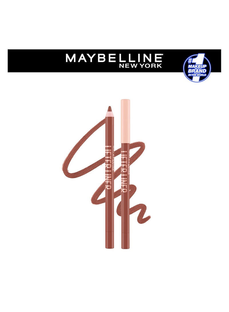 MAYBELLINE LIFTER LINER 04 OUT OF LINE - Lip Liner Makeup with Hyaluronic Acid