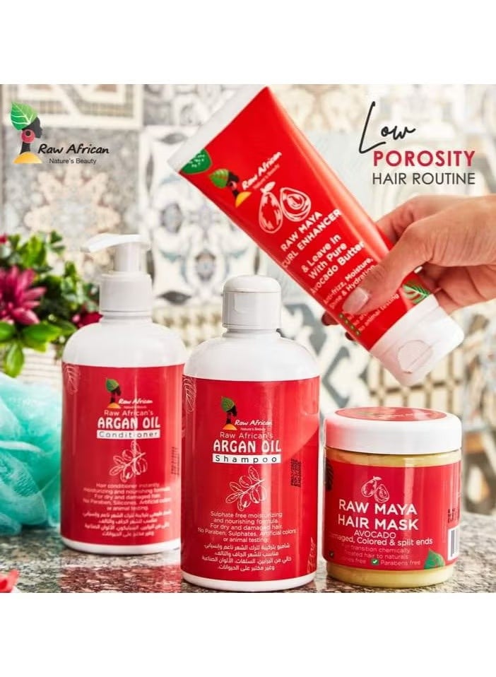 Maya Curl Enhancer Leave-In Cream - (250g) | Avocado & Jojoba Oil | Frizz Control for Low Porosity Hair