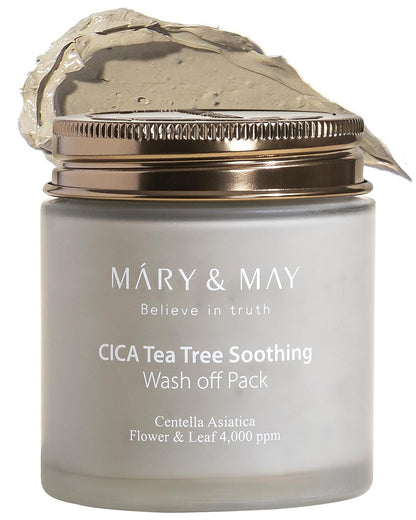 MARY&MAY CICA TeaTree Soothing Wash off Pack 125g