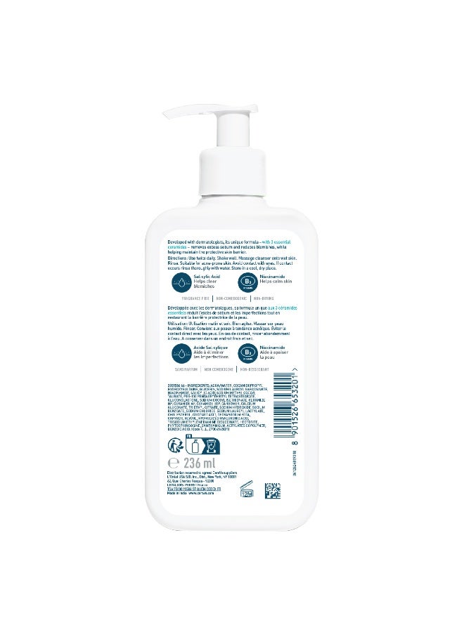 Blemish Control Face Cleanser With 2% Salicylic Acid & Niacinamide For Acne & Blemish Prone Skin 236ml