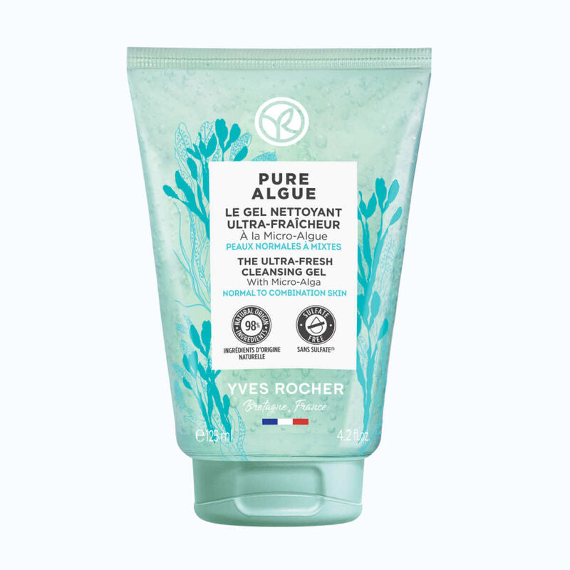 YVES ROCHER PURE ALGUE THE ULTRA FRESH CLEANSING GEL TUBE 125ML