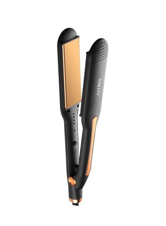 SK-993 Professional Ceramic Hair Straightener Flat Iron, Digital Temperature Display, Fast Heating Hair Styling Tool, Smooth Anti-Frizz Finish, Salon & Home Use, Suitable for All Hair Types