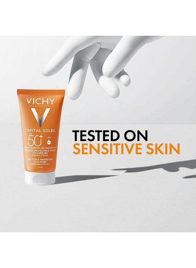 Capital Soleil Dry Touch Anti Shine Sunscreen for Combination to Oily Skin SPF50 50ml