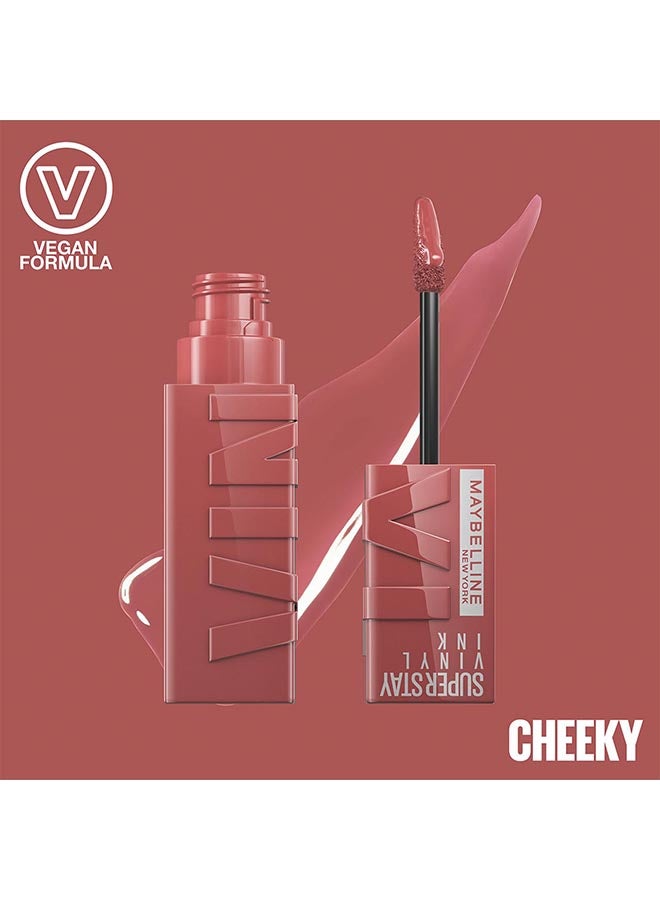 Super Stay Vinyl Ink Longwear Transfer Proof Liquid Matte Lipstick 35 Cheeky
