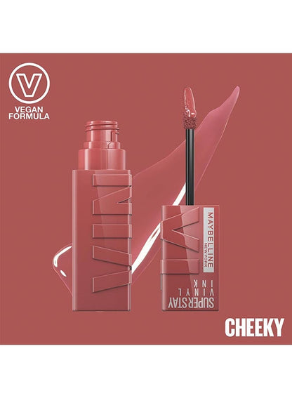 Super Stay Vinyl Ink Longwear Transfer Proof Liquid Matte Lipstick 35 Cheeky