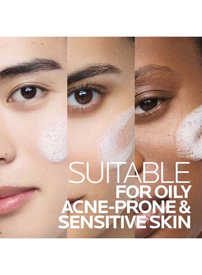 Effaclar Purifying Foaming Gel Cleanser; Acne Face Wash For Women/Men; Dermatologically-Tested Skincare Treatment For Oily & Sensitive Skin 400ml