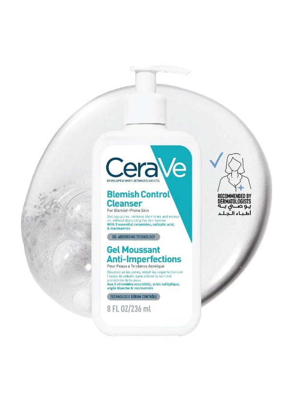 Blemish Control Face Cleanser With 2% Salicylic Acid & Niacinamide For Acne & Blemish Prone Skin 236ml
