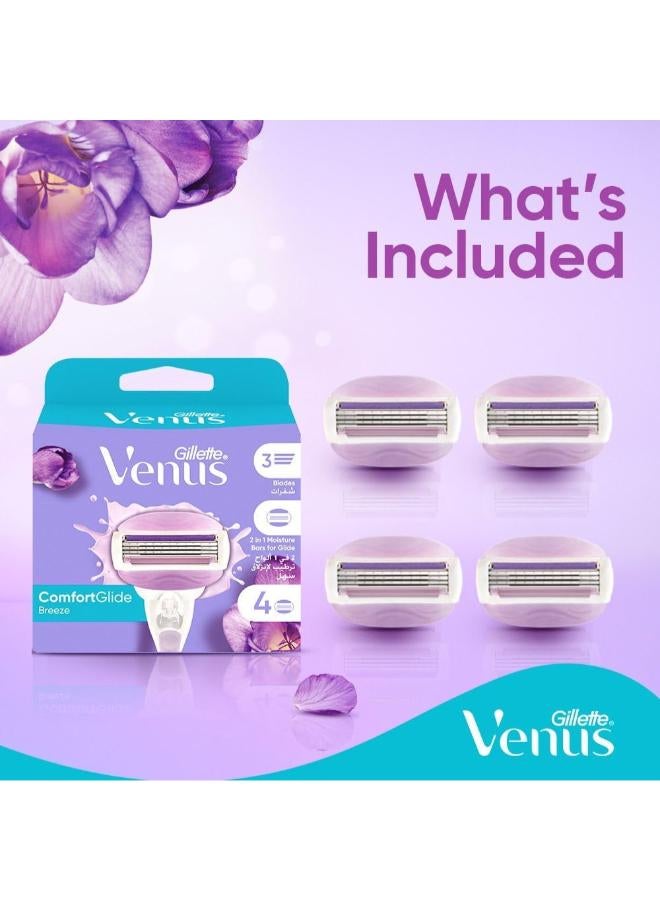 Gillete Venus Comfortglide Breeze Blades x4