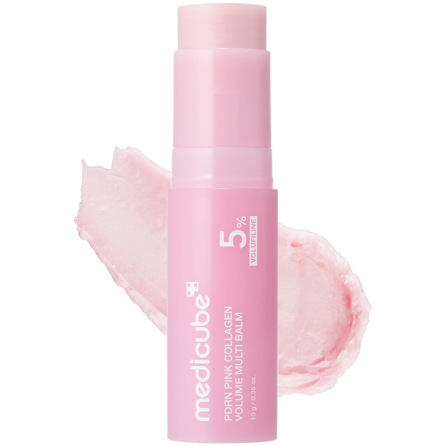 medicube PDRN Pink Collagen Volume Multi Balm Stick | Volufiline, PDRN, NAD, Collagen | Face &amp; Body Balm for Under-Eyes, Neck, Forehead, Smile Lines, Lips | Plumping, Radiance, Line Care | K-Beauty