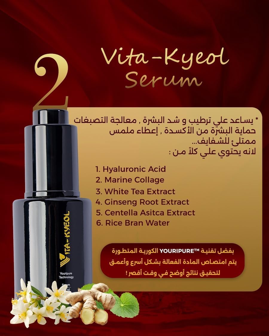 Vita-Kyeol Hydra Glow Set \u2013 Cleanser + Serum | Gentle Balancing Cleanser + Active Renewal Serum | Radiance, Texture &amp; Hydration Routine Powered by YouriPure Technology by Vitali Cosmetics Skincare Kit