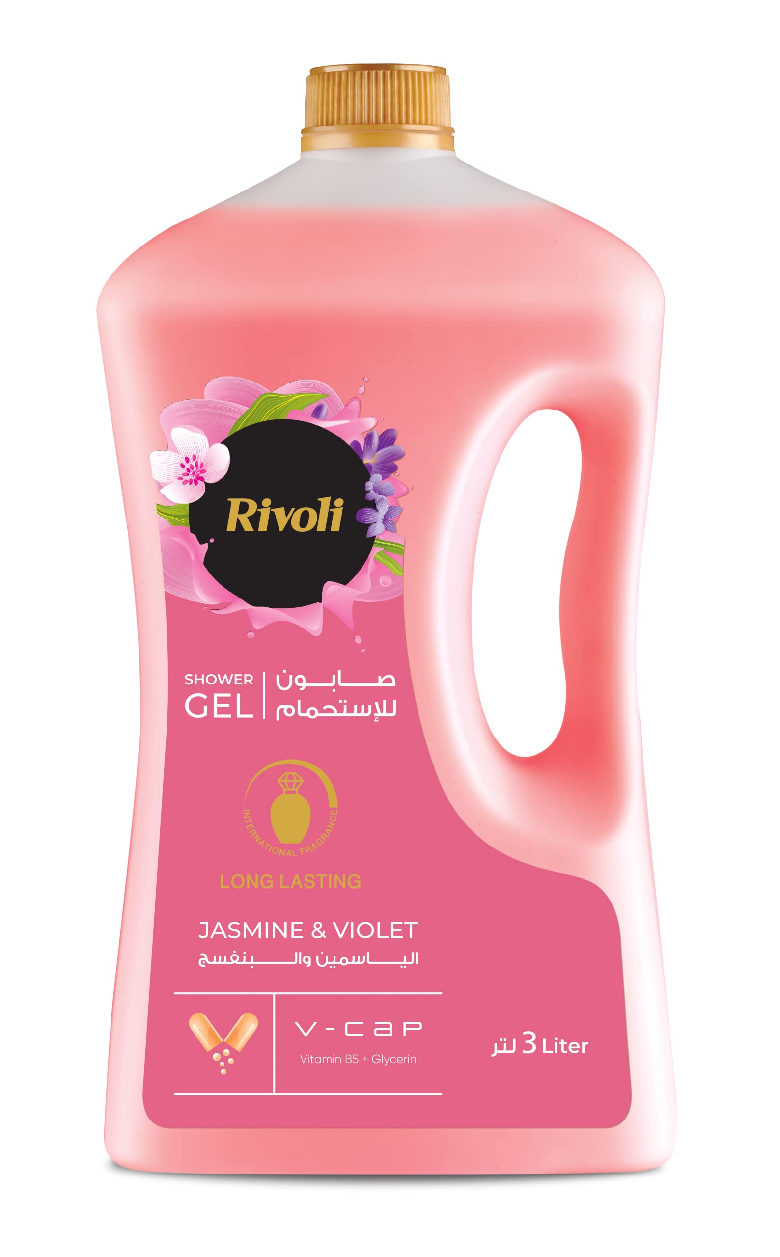 Rivoli shower gel with the scent of jasmine and violet 3ltr