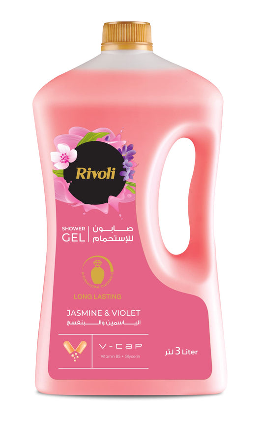 Rivoli shower gel with the scent of jasmine and violet 3ltr