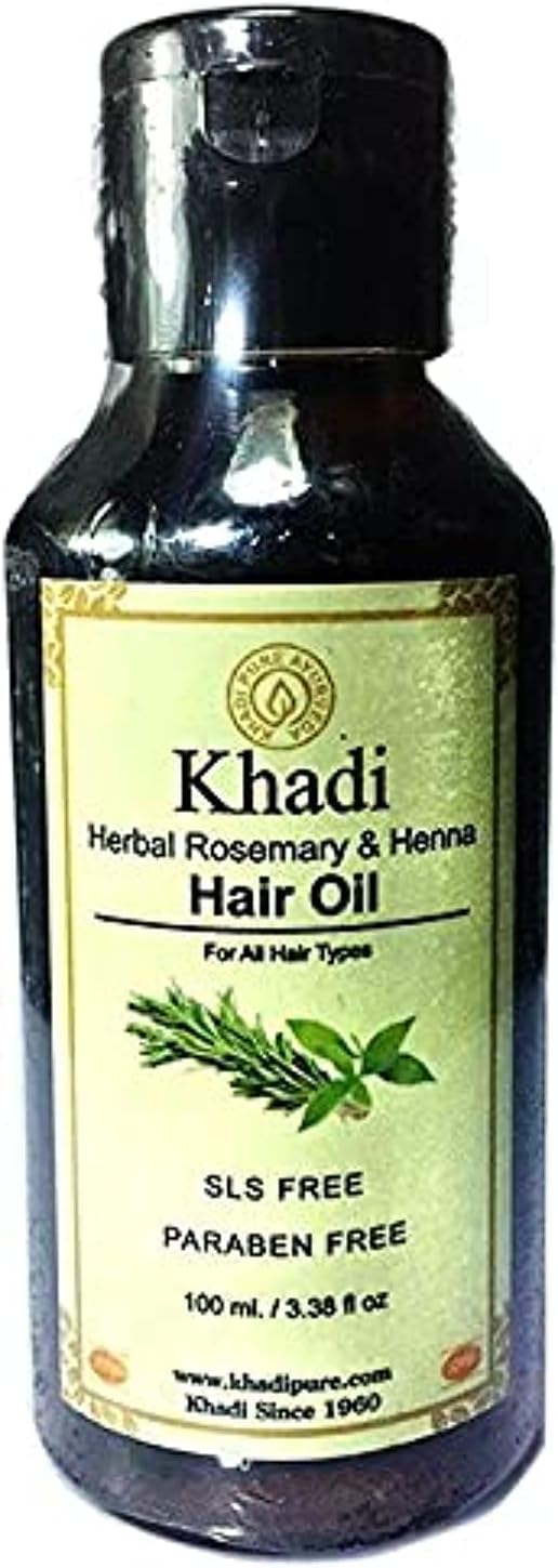 Khadi Herbal Rosemary & Henna Hair Oil,100ml