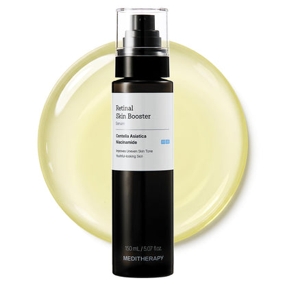 MEDITHERAPY Retinal Skin Booster Serum 5.07 fl oz | Retinaldehyde, Niacinamide, Cica | Korean Hydrating Face &amp; Body Serum for Dull, Uneven Skin, All Skin Types, K-Beauty