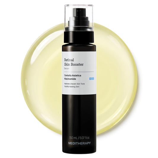 MEDITHERAPY Retinal Skin Booster Serum 5.07 fl oz | Retinaldehyde, Niacinamide, Cica | Korean Hydrating Face &amp; Body Serum for Dull, Uneven Skin, All Skin Types, K-Beauty