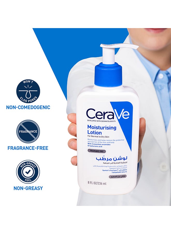 Moisturising Lotion For Normal To Dry Skin With 3 Essential Ceramides white 236ml