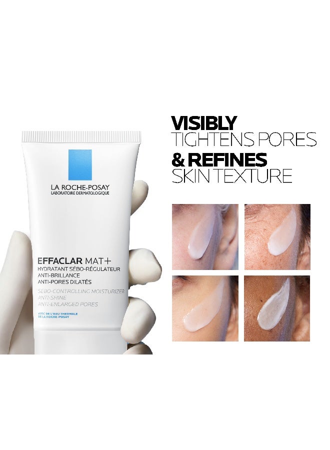 Effaclar Mat Mattifying Face Moisturizer; Face Moisturizing Cream Combating Shine & Reducing Pore Size For Acne-Prone Dry And Oily Skin 40ml
