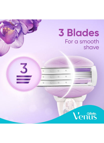 ComfortGlide SPA Breeze Woman's Refillable Razor: 1 Handle +2 Blade Refill Breeze