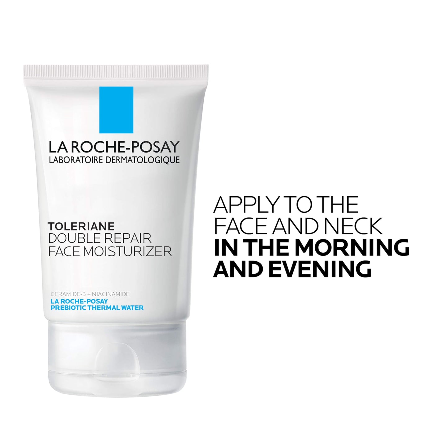 Toleriane Double Repair Face Moisturizer, Daily Moisturizer Face Cream with Ceramide and Niacinamide for All Skin Types