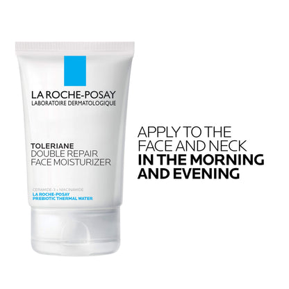 Toleriane Double Repair Face Moisturizer, Daily Moisturizer Face Cream with Ceramide and Niacinamide for All Skin Types