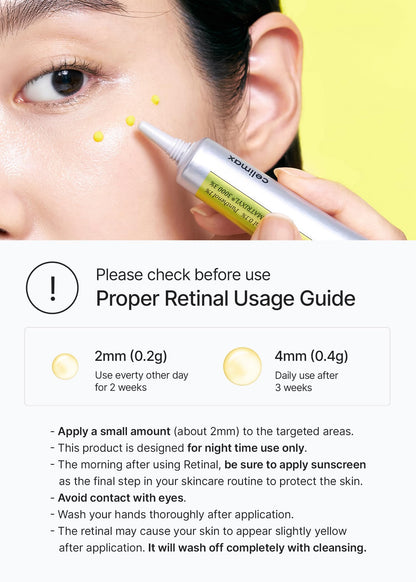 celimax مجموعة معزز شد البشرة فيتا أيه ريتينال شوت الثنائية 15 مل × 2 | بالريتينال 0.1%، وماتريكسيل 3%، ومقلل المسام، لتقليل التجاعيد والخطوط الدقيقة، وشد البشرة