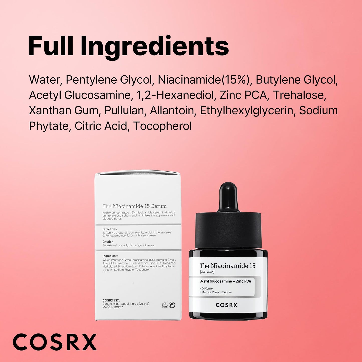 COSRX 15% Niacinamide Face Serum