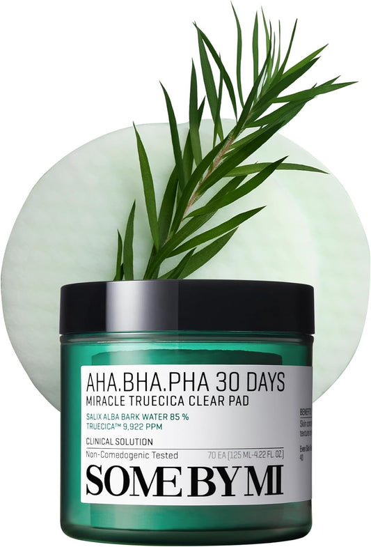 سوم باي مي - وسادات تروسيكا المعجزة المنظفة 30 يوم AHA BHA PHA 70 قطعة