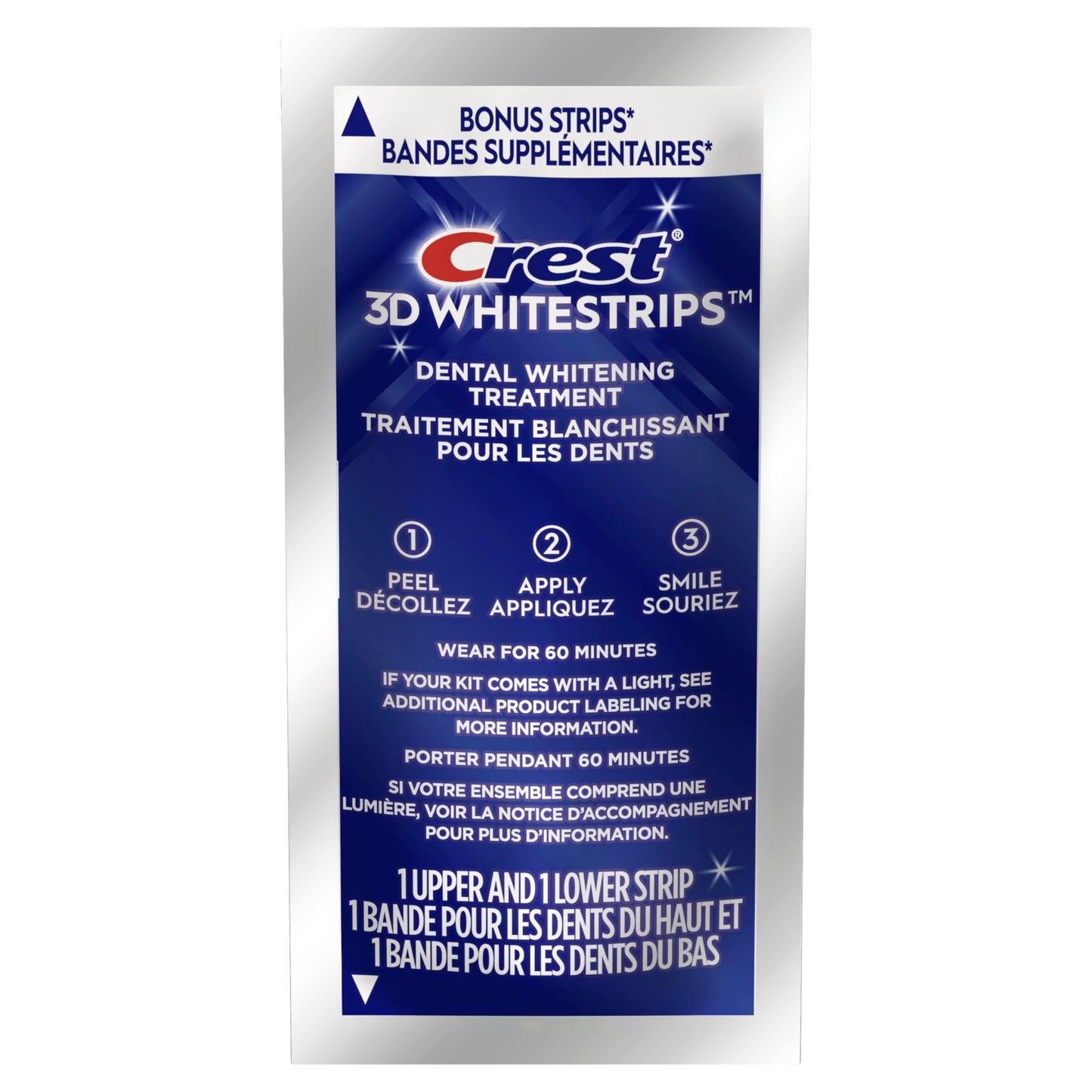 Crest Teeth Whitening Strips, Crest 3D Whitestrips Professional Effects, Enamel Safe Teeth Whitening Kit, 22 Treatments (44 Strips), Professional-Level Whitening, 19 Levels Whiter