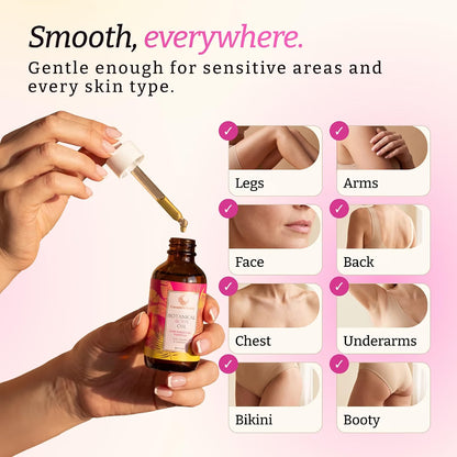 Cyperus Rotundus Oil - 60ml Natural Cyperus Rotundus Hair Removal Oil Moisturizing Soothing Cyperus Oil to Reduce Body Hair Growth