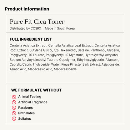 Cosrx Pure Fit Cica Toner