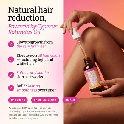 Cyperus Rotundus Oil - 60ml Natural Cyperus Rotundus Hair Removal Oil Moisturizing Soothing Cyperus Oil to Reduce Body Hair Growth