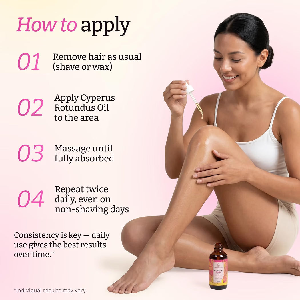 Cyperus Rotundus Oil - 60ml Natural Cyperus Rotundus Hair Removal Oil Moisturizing Soothing Cyperus Oil to Reduce Body Hair Growth