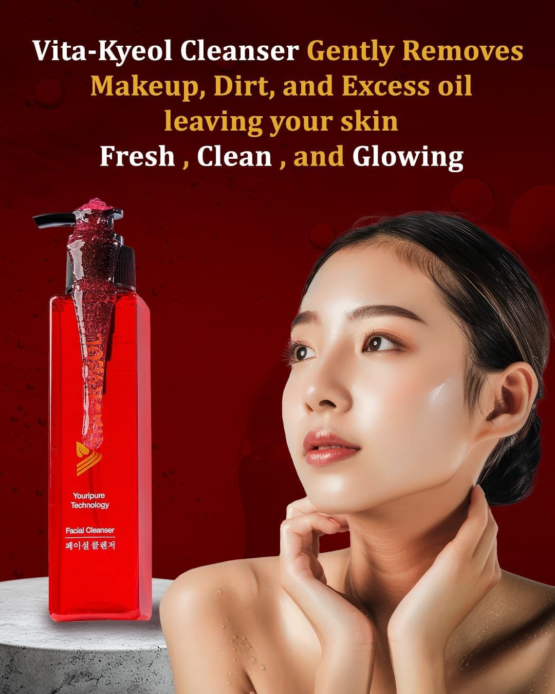 Vita-Kyeol Hydra Glow Set \u2013 Cleanser + Serum | Gentle Balancing Cleanser + Active Renewal Serum | Radiance, Texture &amp; Hydration Routine Powered by YouriPure Technology by Vitali Cosmetics Skincare Kit