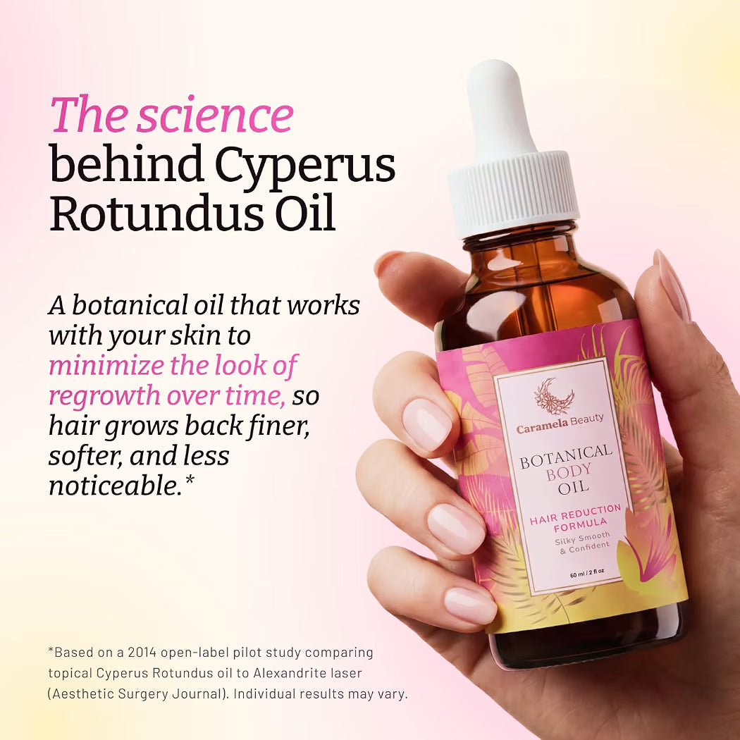 Cyperus Rotundus Oil - 60ml Natural Cyperus Rotundus Hair Removal Oil Moisturizing Soothing Cyperus Oil to Reduce Body Hair Growth