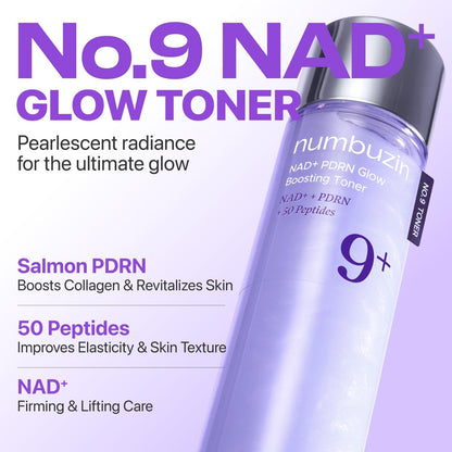 NUMBUZIN No.9 NAD+ Salmon PDRN Glow Boosting Toner 150ml