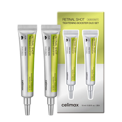 celimax The Vita A Retinal Shot Tightening Booster Duo Set 15mlx2 | with Retinal 0.1%, Matryxyl 3%, Pore Minimizer, Wrinkles &amp; Fine Lines, Firmer Skin