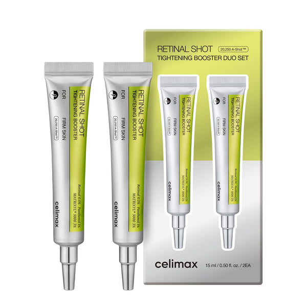celimax The Vita A Retinal Shot Tightening Booster Duo Set 15mlx2 | with Retinal 0.1%, Matryxyl 3%, Pore Minimizer, Wrinkles &amp; Fine Lines, Firmer Skin