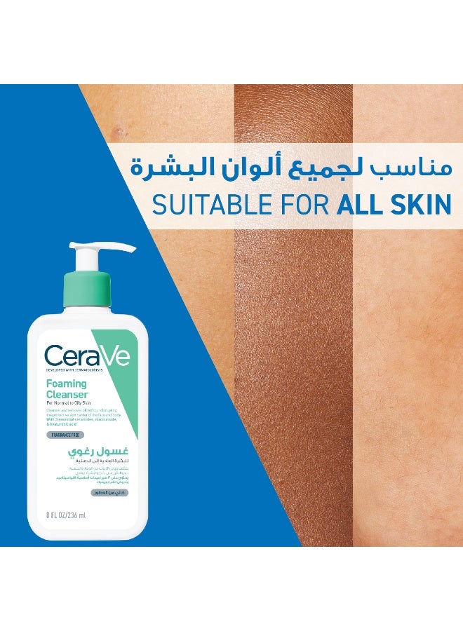 Foaming Cleanser For Normal To Oily Skin With Hyaluronic Acid 236ml