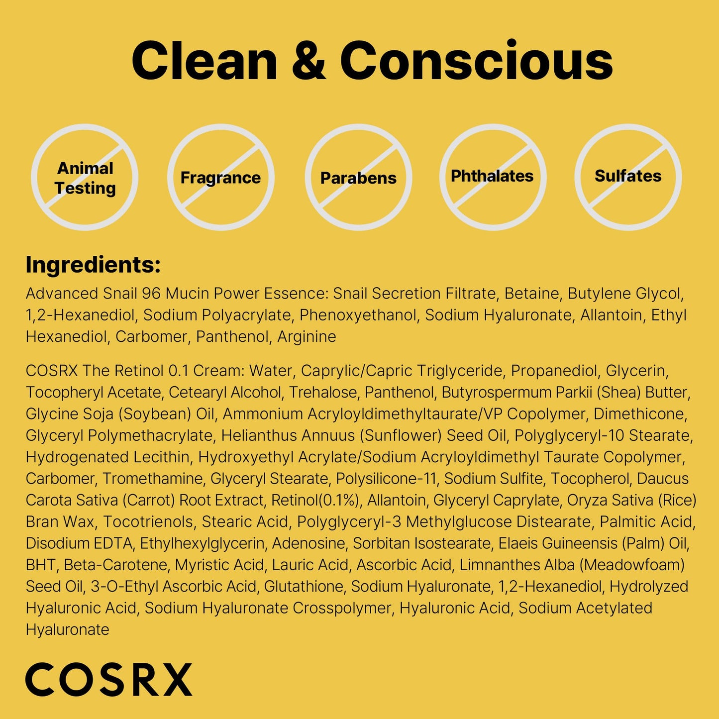 COSRX Snail 96% Mucin Power Essence عدد 2 و Retinol 0.1% Cream Mini Sample عدد 1، مجموعة Glass Skin Starter الحصرية على أمازون، مجموعة العناية الكورية المرطبة والشد اليومية بالبشرة، مجموعة هدايا