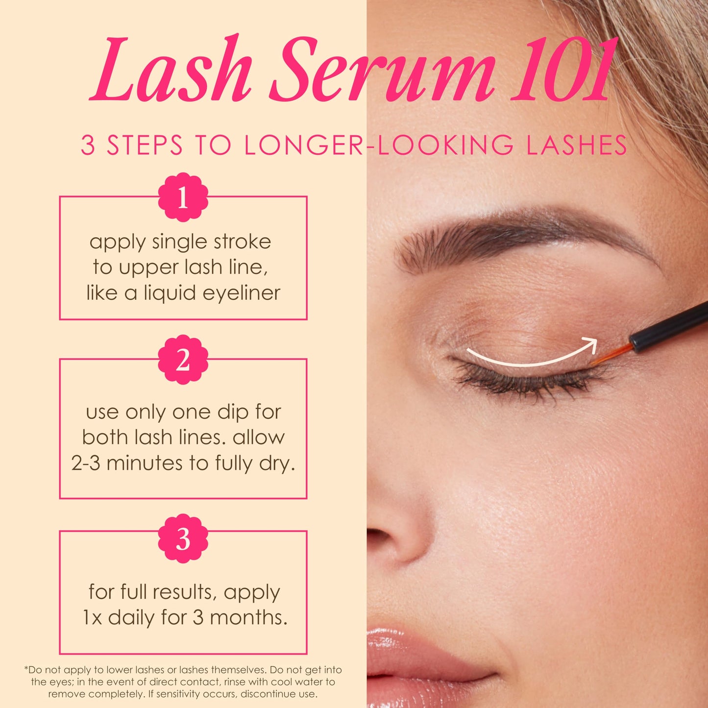 Grande Cosmetics GrandeLASH-MD Lash Enhancing Serum - Peptide &amp; Vitamin Infused Formula for Longer, Thicker, Fuller Looking Lashes - Ophthalmologist Tested, Cruelty-Free, 3 Month Supply (2mL)