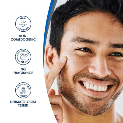 كريم ترطيب الوجه اليومي من Vanicream مع السيراميد وحمض الهيالورونيك - تركيبة خالية من مهيجات البشرة الشائعة لمن لديهم بشرة حساسة، 3 أونصة سائلة (عبوة من قطعة واحدة)