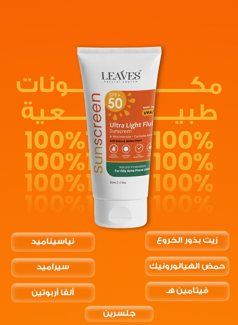 Ultra-Light Fluid Sunscreen for Oily Skin 50ml