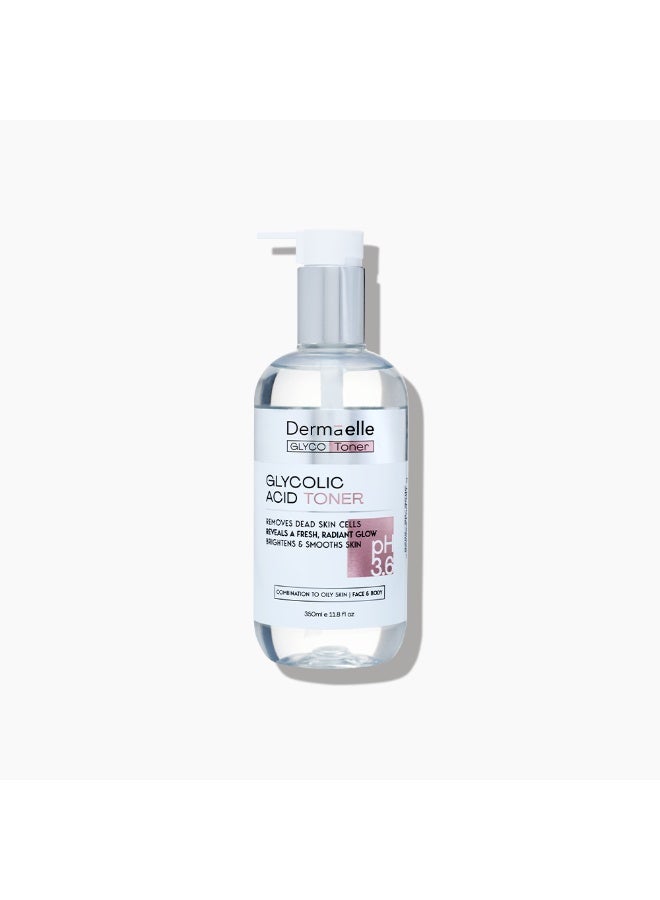 Dermaelle Gentle Exfoliating & Radiance Glycolic Acid Toner 350ml