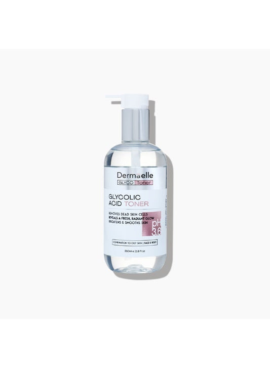 Dermaelle Gentle Exfoliating & Radiance Glycolic Acid Toner 350ml